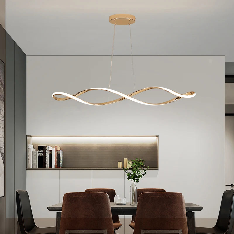 Stylish Curlicue Chandelier