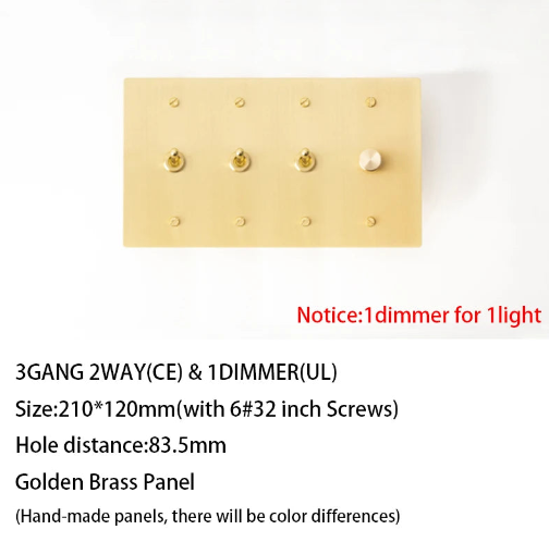 Buy Gloden Brass Toggle Switch