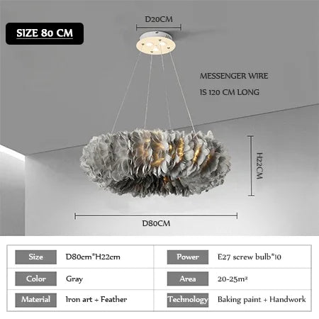 Buy Gray Size 80cm Remex Chandelier