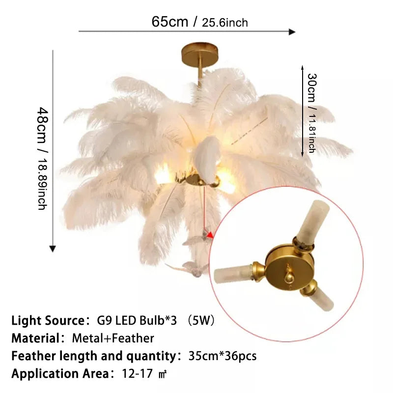 Buy Plume Chandelier Size Chart