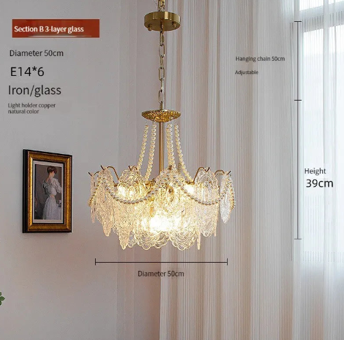 Special Bariq Glass Chandelier