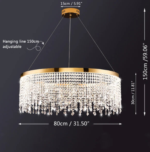 Special Rexana Crystal Tiered Chandelier