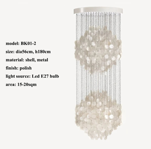 Special Sdafa Shell Chandelier