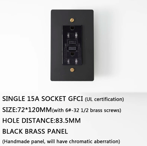 Stylish Black-G Brass Panel Plate