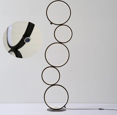 StylishRingStackFloorLamp