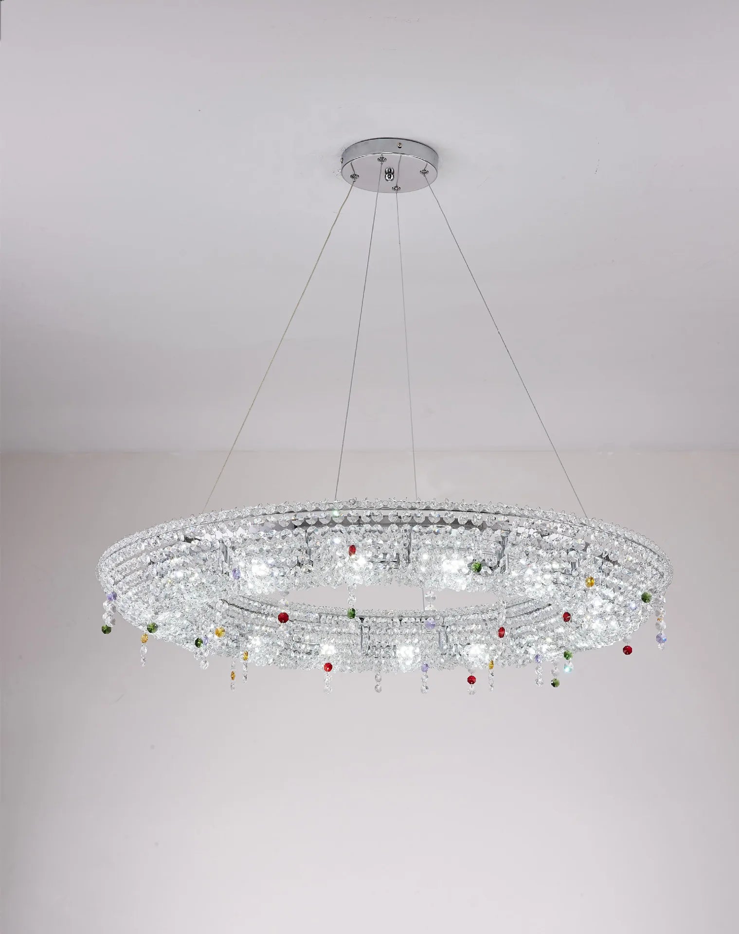 Stylish Micans Round Crystal Chandelier