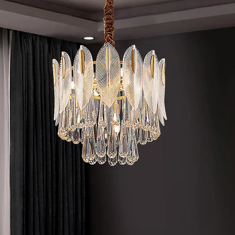 Stylish Nehora Linear Crystal Chandelier