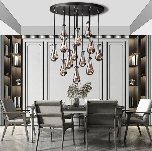 Stylish_Pulcher_Glass_Tears_Chandelier