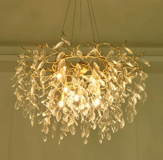 UniqueAnabRoundCrystalChandelier