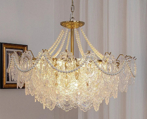 Unique Bariq Glass Chandelier