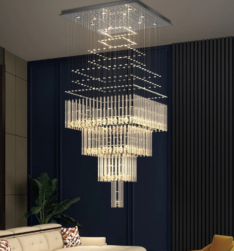 Unique Sterling Chandelier