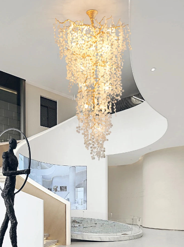 Unique Velora Long Staircase Chandelier