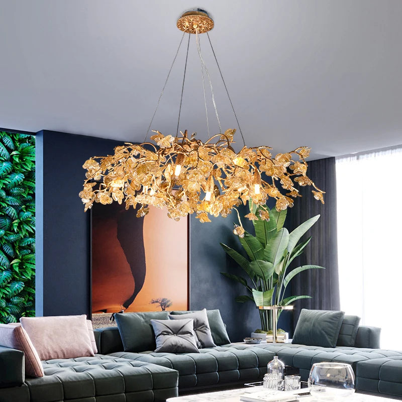 Unique Kibaru Round Branch Chandelier