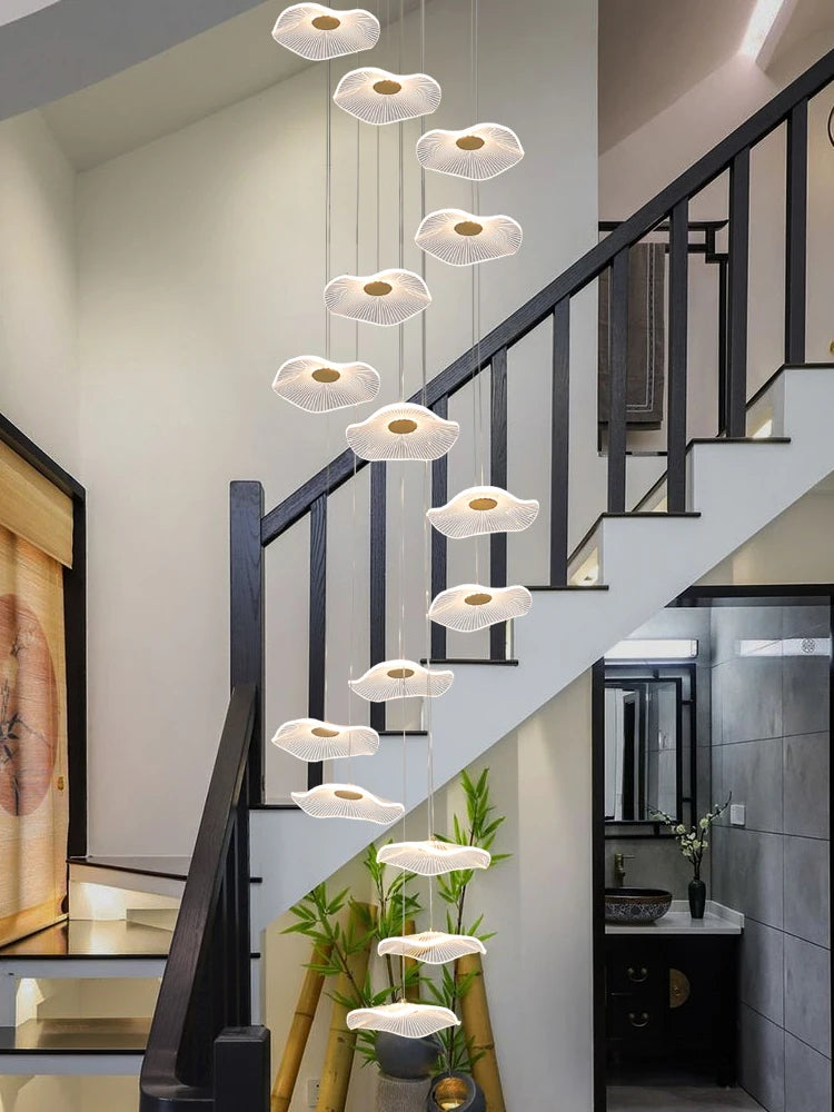 Unique Rotasu Staircase Chandelier