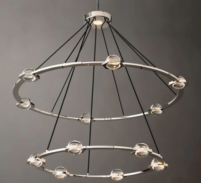 UniqyeZohar2-TierRoundChandelier