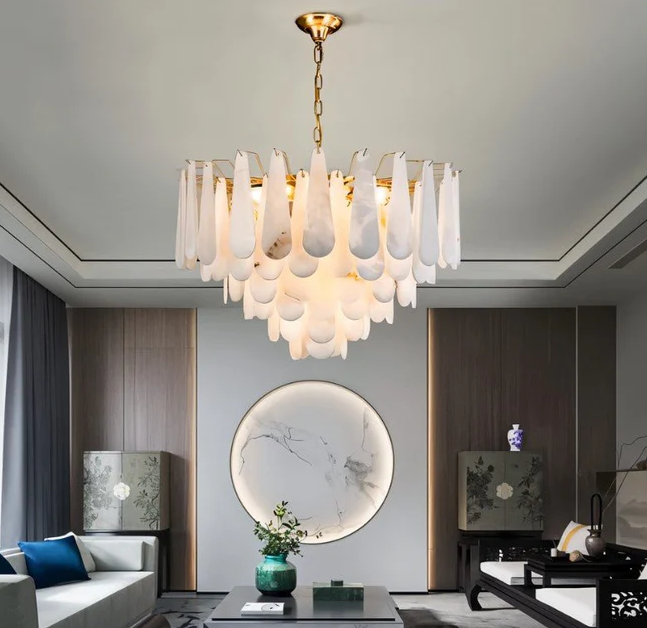 Buy Patra Alabaster Chandelier Light