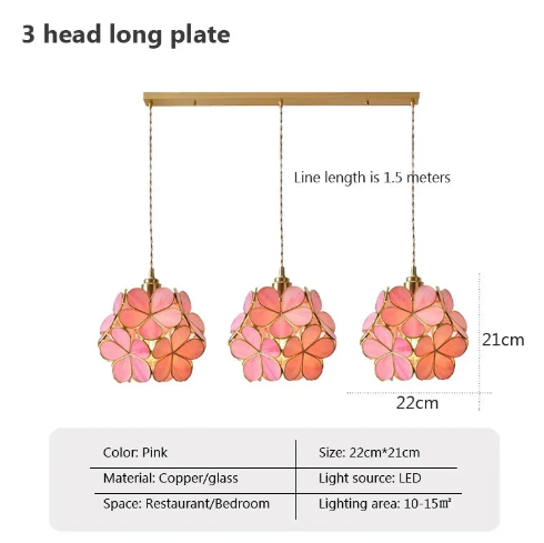 luxury Camellia Pendant Light